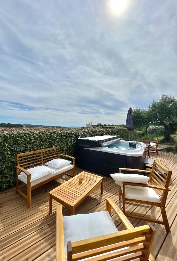 Chambre D'Hotes Avec Jacuzzi Ventoux Cocoon Bedoin Exterior photo